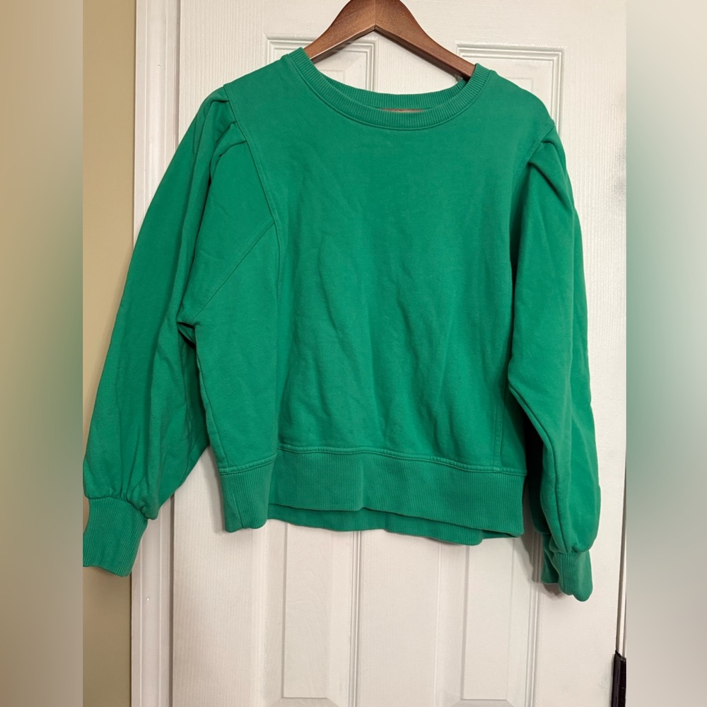 A New Day Vibrant Green Pullover XL sweatshirt $49 Anthropologie